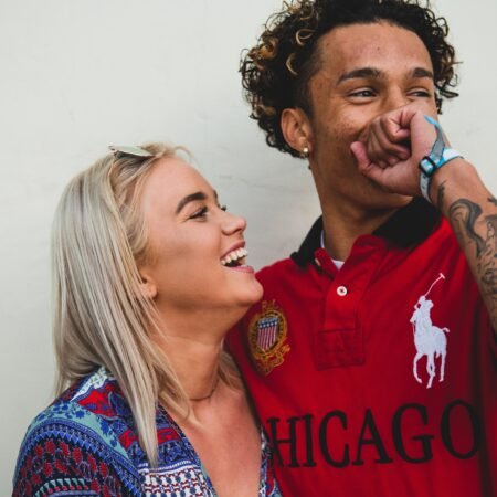 A Black African couple having fun expression their authenticity in marriage.