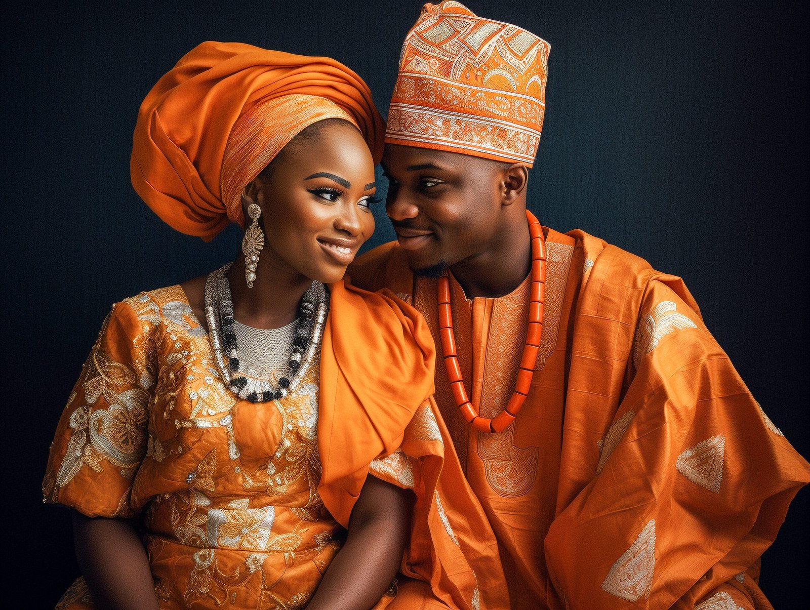 A Nigerian Wedding with Couple Wearing Traditional Clothes building a strong foundation of marriage